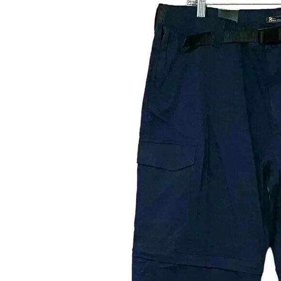 B.C. Clothing Co. Convertible Pant XL x 30 Navy Outdoor Hiking Cargo Utility NWT - Picture 3 of 13